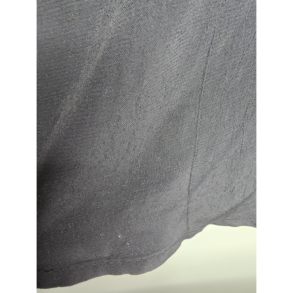 2 LOGO Lori Goldstein Blouse Top Lot Womens Medium Black Lavender Button Pleated - Picture 7 of 15